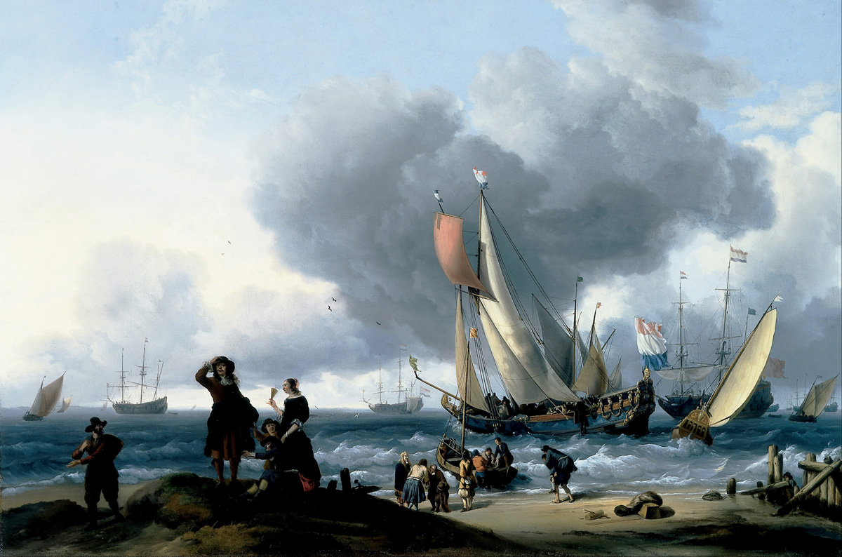 dutchman embarking onto a yacht